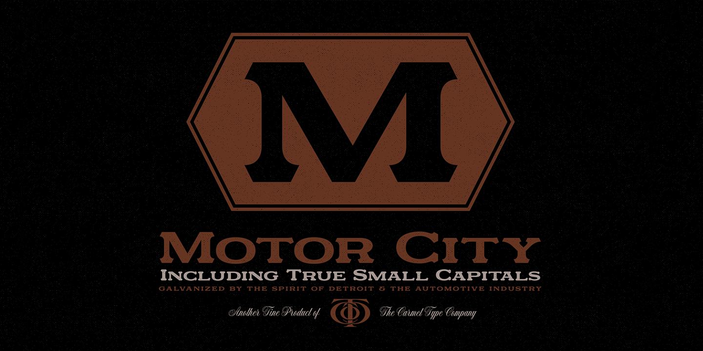 Beispiel einer Motor City-Schriftart #5